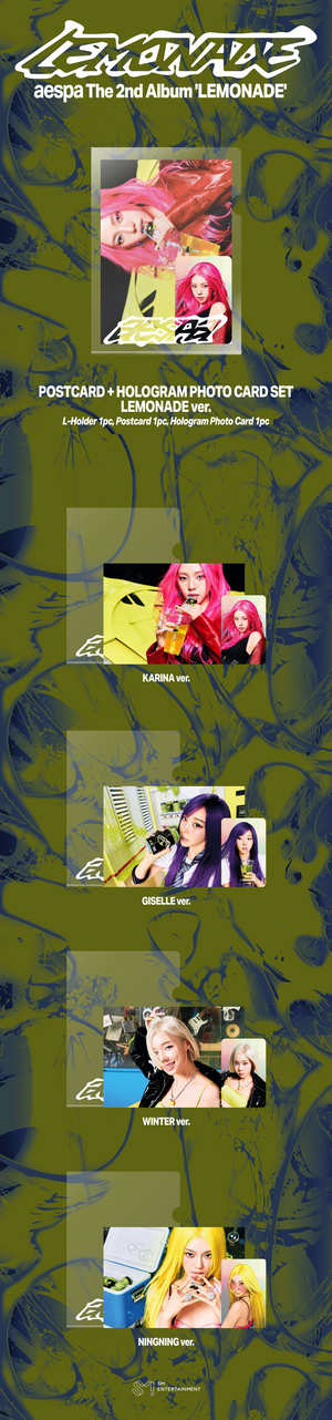 POSTCARD + HOLOGRAM PHOTO CARD SET LEMONADE ver.