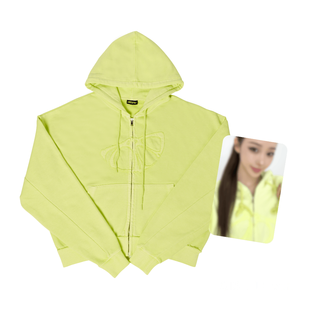 CROPPED ZIP-UP HOODIE SET